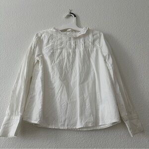 Janie and Jack Girls 7 White Raffle Neckline Boho Blouse